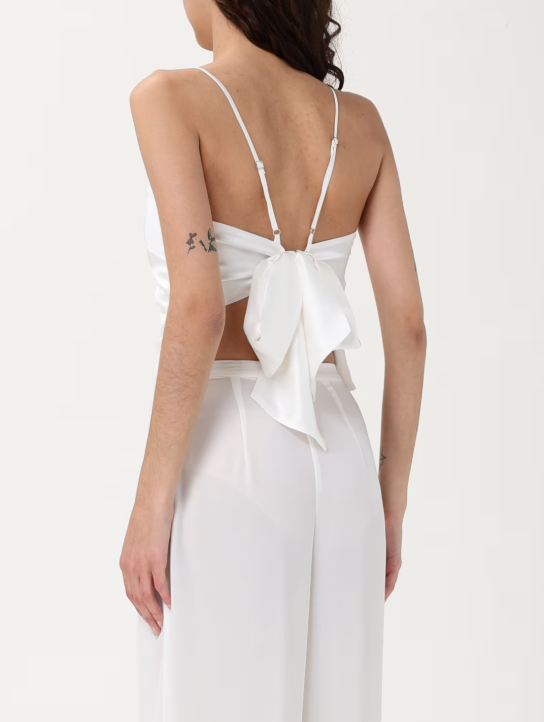 top con fiocco posteriore H.M2933.4202 PANNA HANITA 