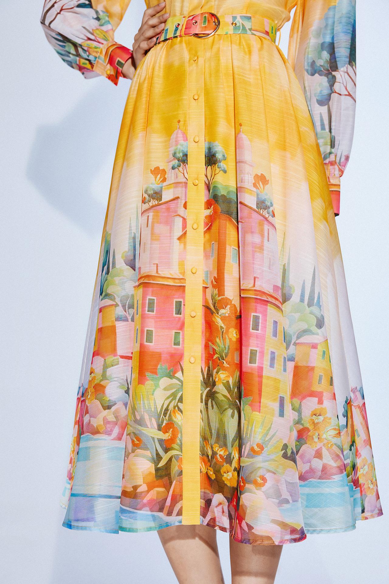 abito elegante print T4994 PRINT TWINS 