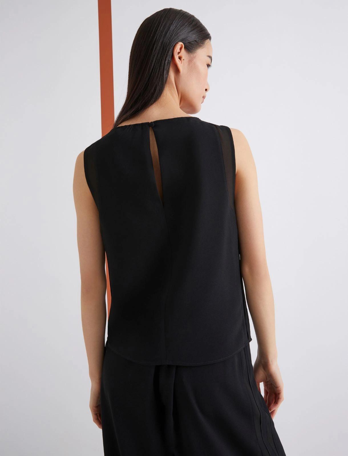 top smanicato in envers satin GARDEN 002 MARella ART. 365 