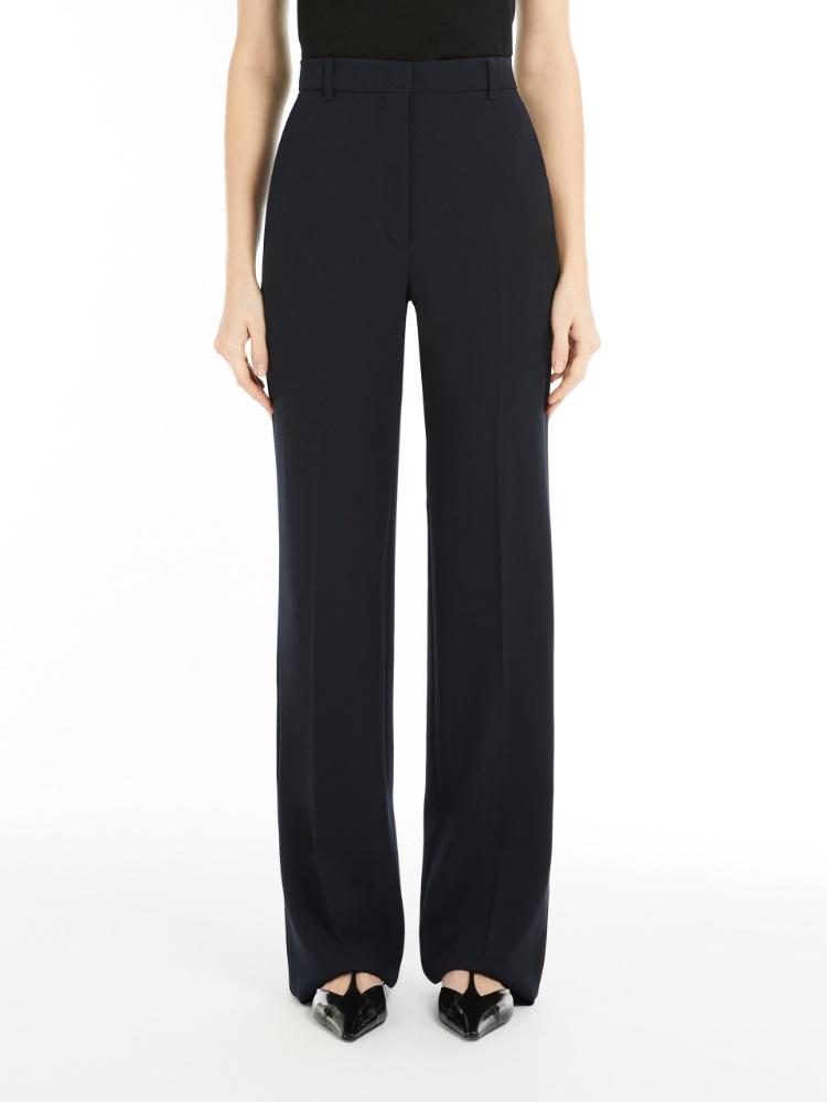pantalone dritto in satin lana QUASAR 004 MAXMARA 