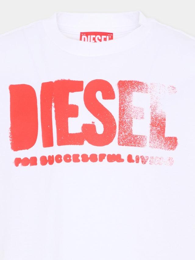 t-shirt con logo grafico J02587 0GRAI K100 DIESEL 
