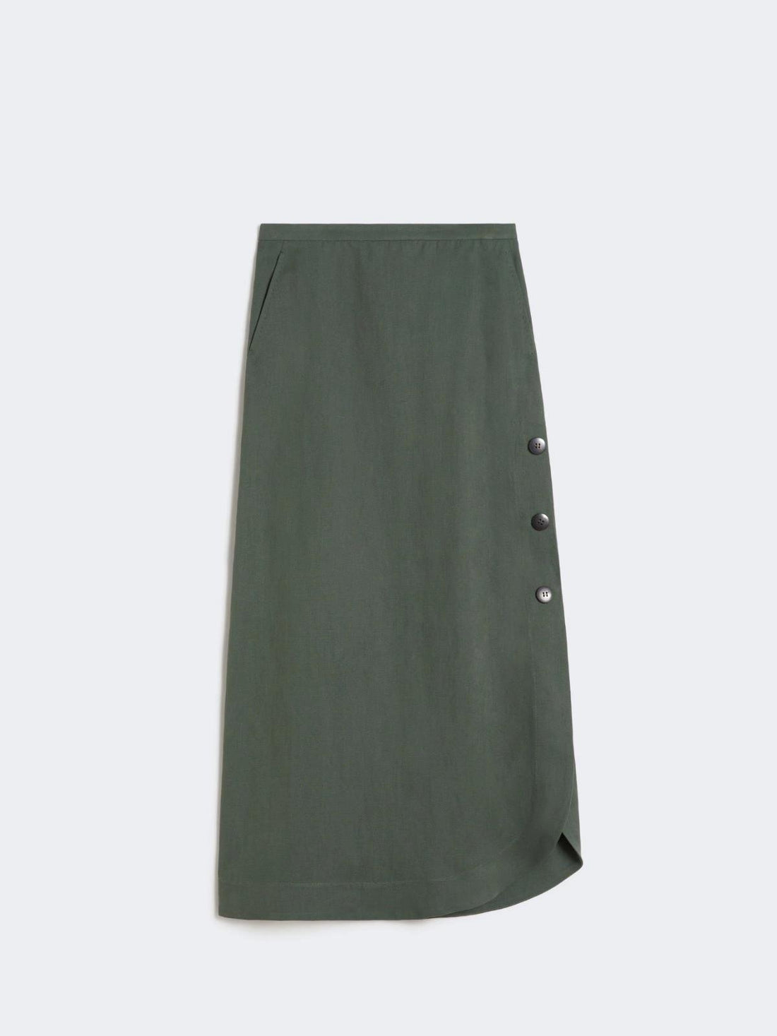 gonna in canvas di lino MSTPIRANIA 009 MAXMARA STUDIO 
