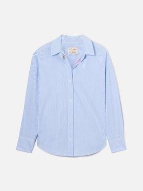 camicia in cotone a righe CRISTAL 00702L MC2 SAINT BARTH 