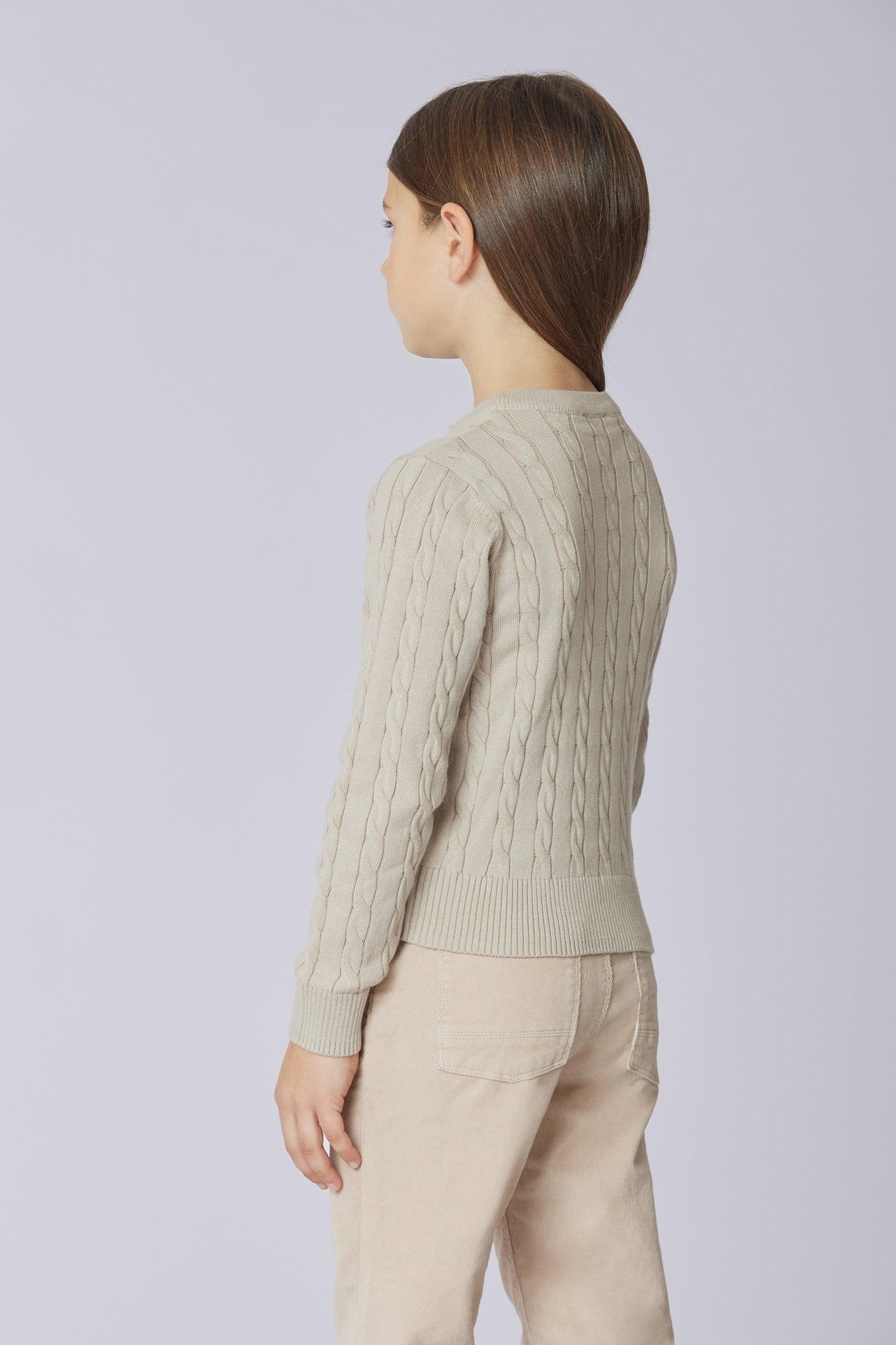 cardigan a trecce US42675001 122 U.S. POLO ASSN. 