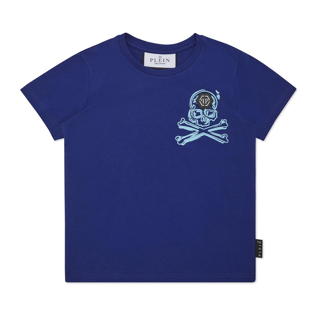 t-shirt con logo teschio SAECBTK1339 PJY002N 14 PHILIPP PLEIN 