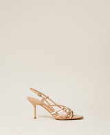 TWINSET sandalo alto con cinturini Nude
