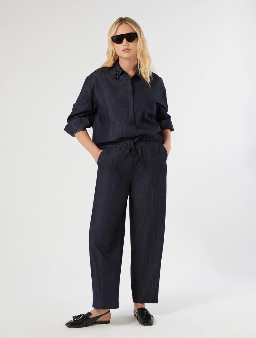 casacca in denim leggero MRVABILE 001 MARINA RINALDI VOYAGE 