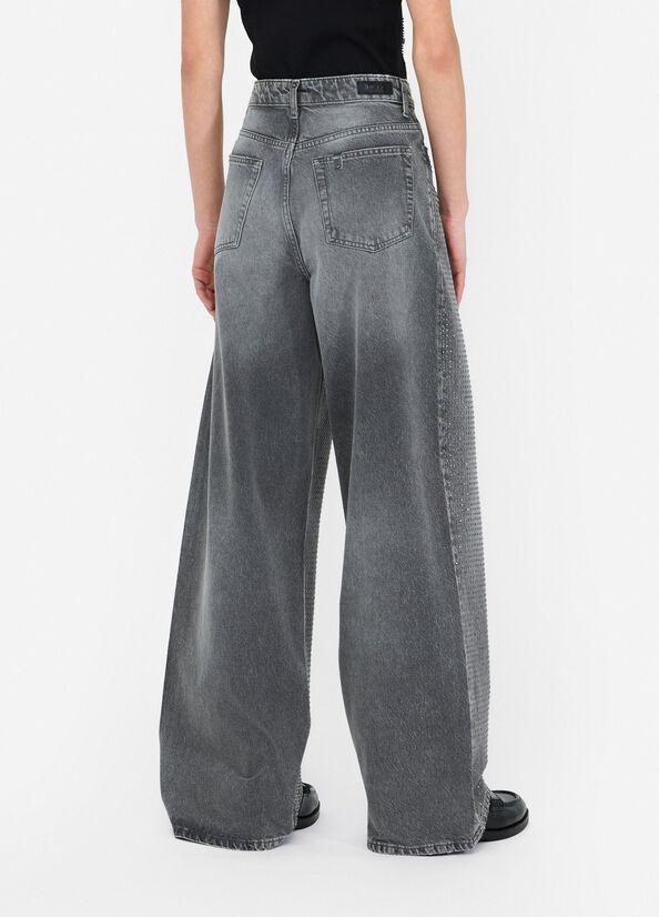 jeans con borchie UF5095D5020 88281 LIU JO DENIM 