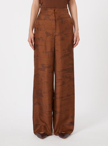 pantalone in seta stampata MSTVASAIO 004 MAXMARA STUDIO 