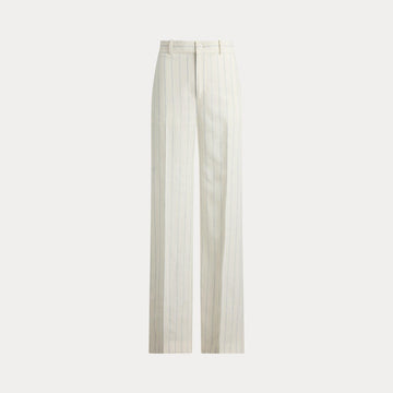 pantaloni in lino a righe 200-P08942 001 LAUREN RALPH LAUREN 