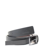 PIQUADRO cintura reversibile bicolor Nero