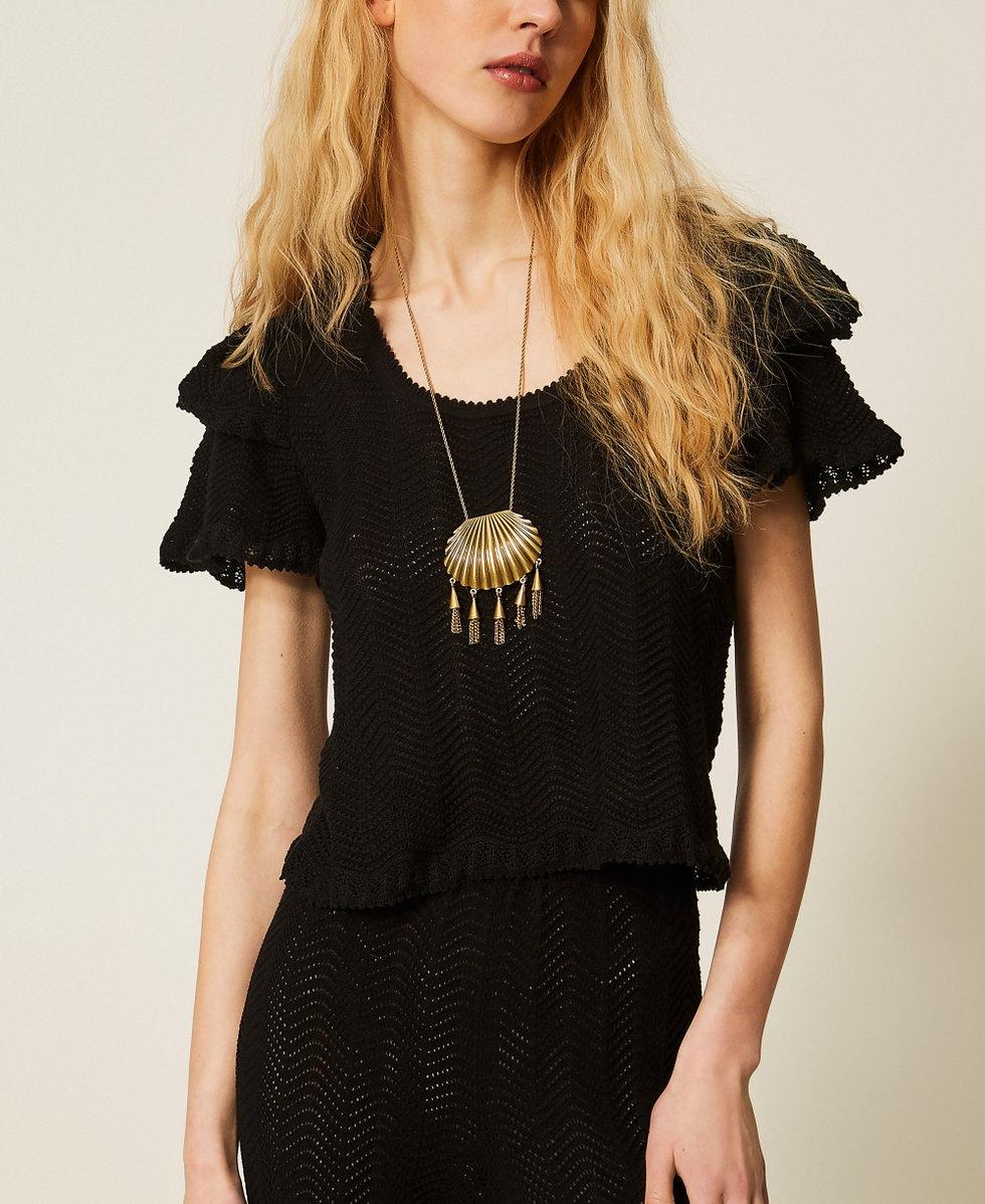 collana con ciondolo conchiglia 261TO5510 12616 TWINSET 