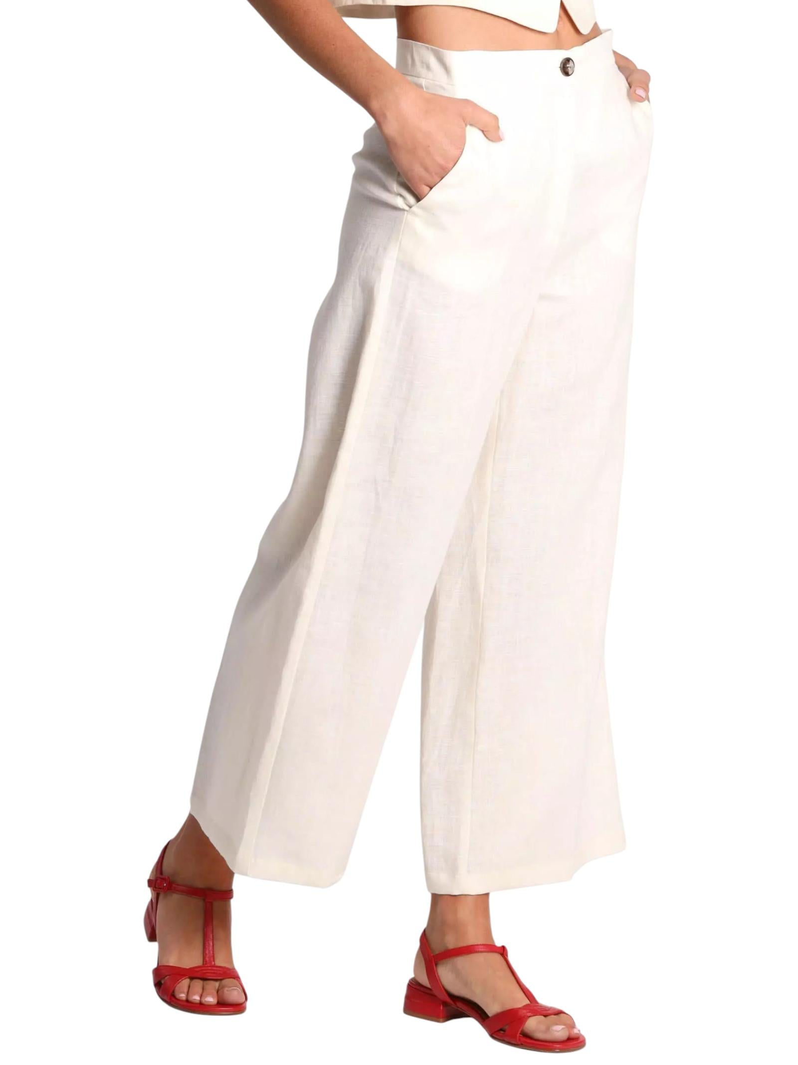 pantalone ampio in lino SILVANA 003 EMME MARELLA 
