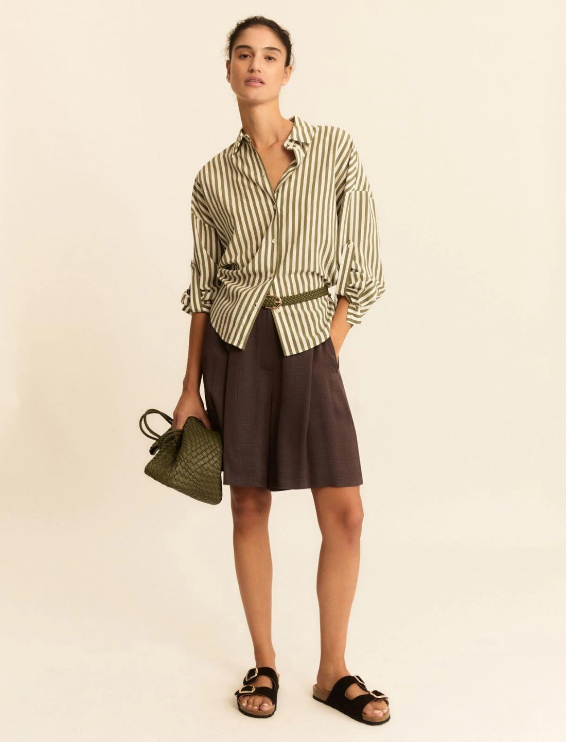 camicia a righe multicolor EMMUGGIOSO 010 EMME MARELLA 