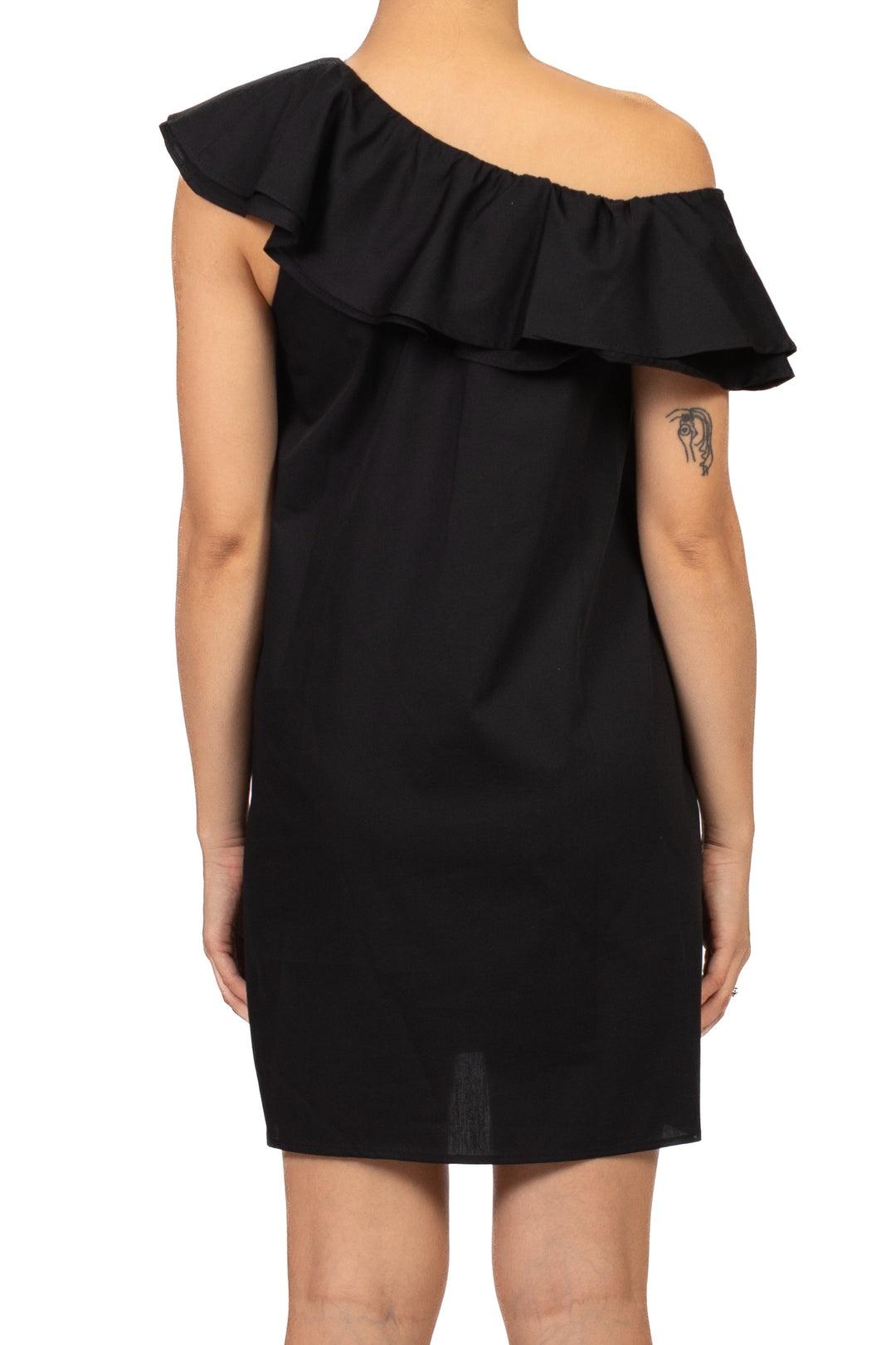 abito mini monospalla TAB2934 NERO VICOLO 
