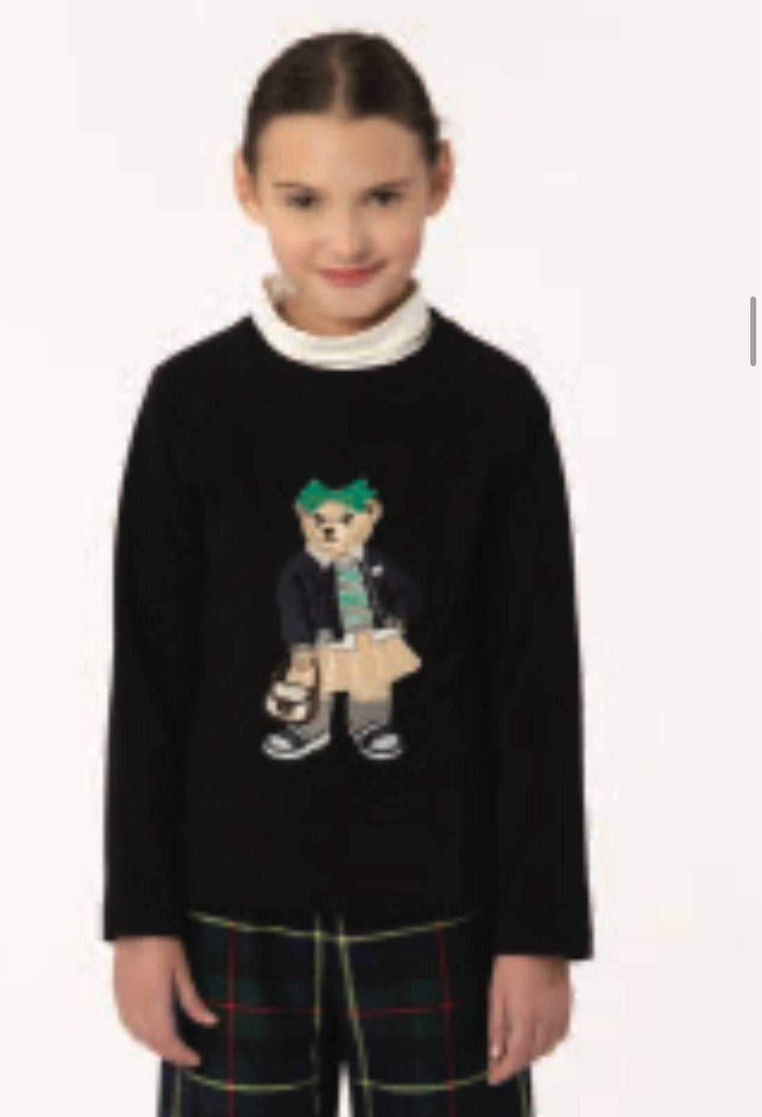 felpa orsetto dosi DOSI ORSO NERO PICCOLA LUDO 