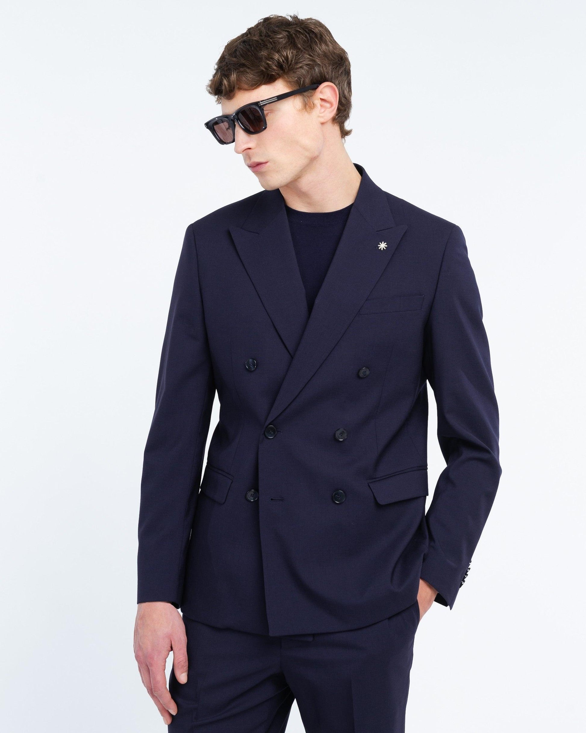 abito doppiopetto in fresco lana stretch 4032A3378 260000 89 MANUEL RITZ 