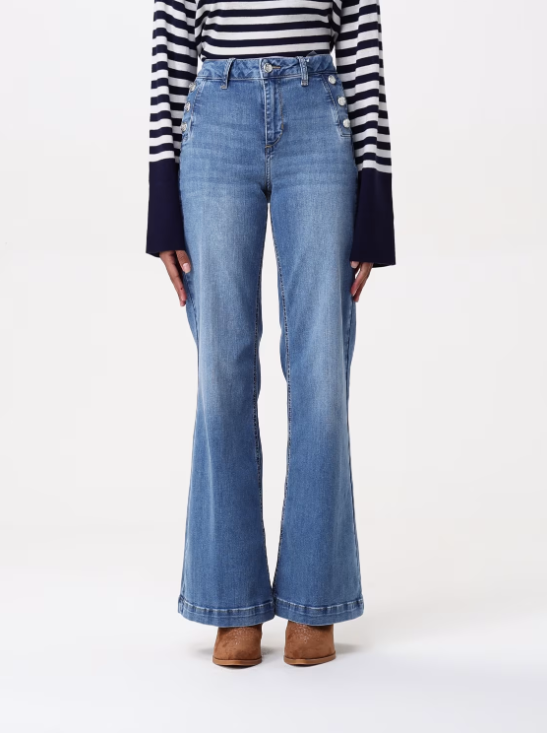 jeans con bottoni UA5111D4874 77121 liU JO 