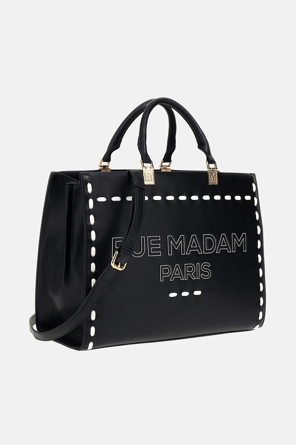 Borsa Iconique spring tote 1531ICONIQUE BLACK RUE MADAM PARIS 