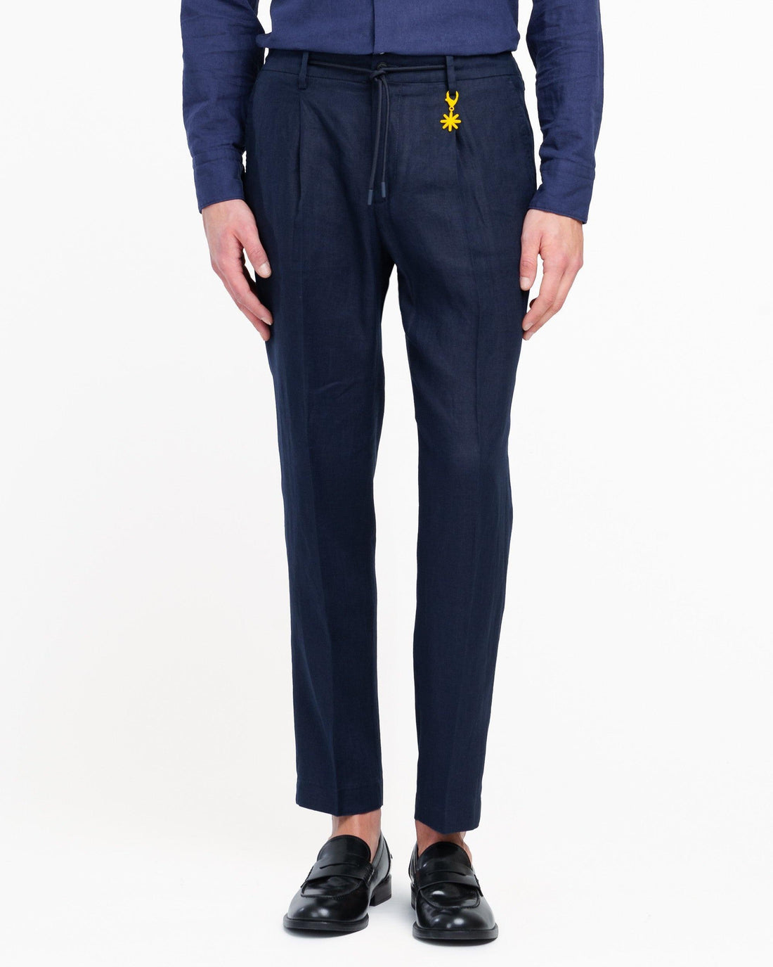 pantalone jogging in lino 4032P1688L 263144 89 MANUEL RITZ 