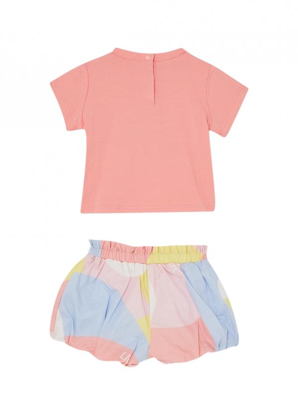 completo t-shirt e pantalone corto HA6030T3424 L9024 LIU JO JUNIOR 