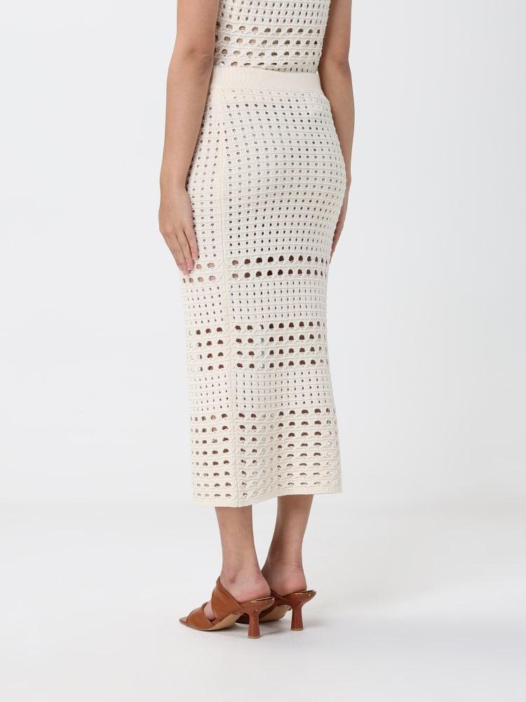 gonna in maglia traforata WA6327MA79R 10701 LIU JO WHITE 