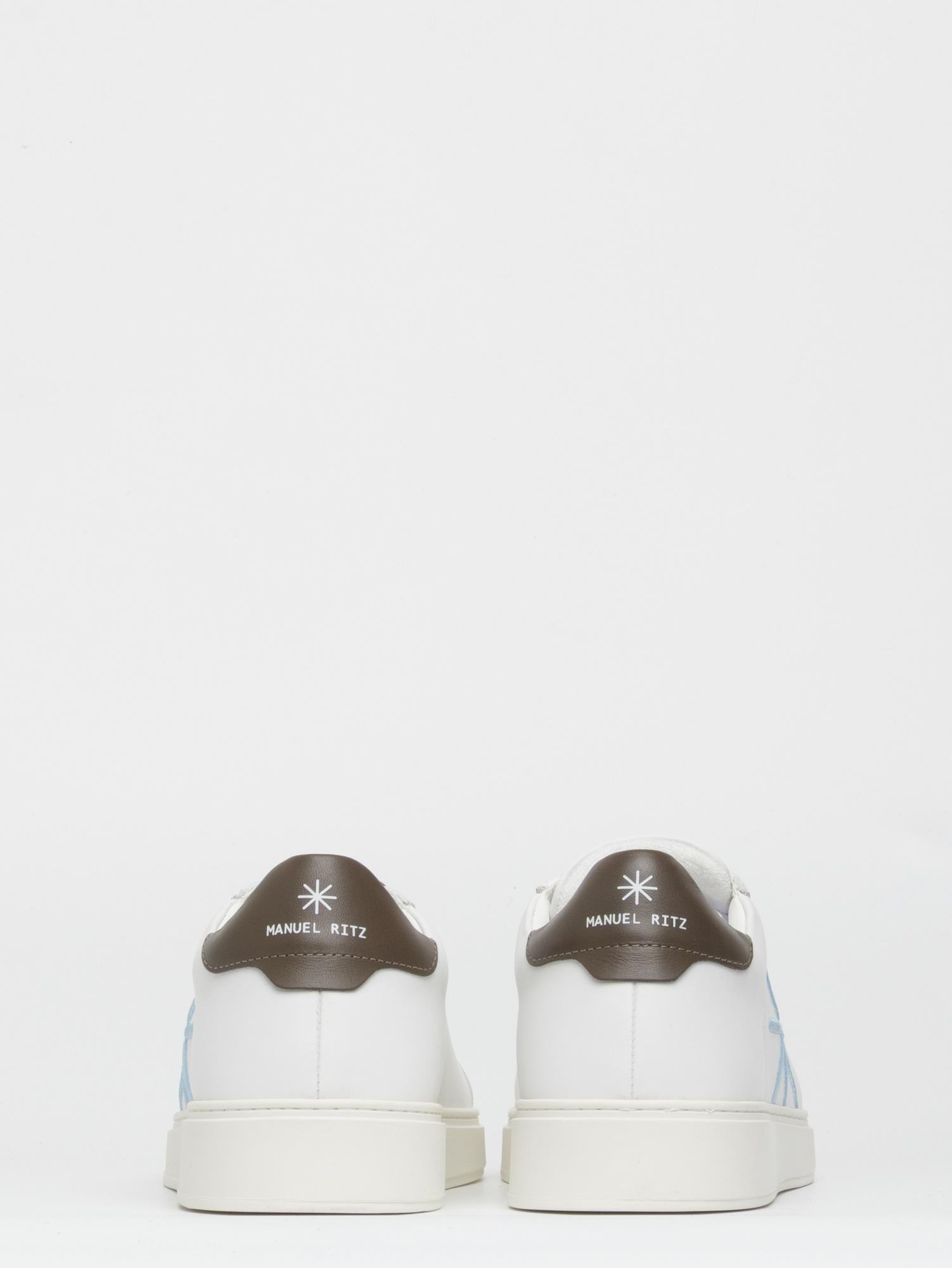 sneakers in pelle logata 4032Q512 263440 29 MANUEL RITZ 