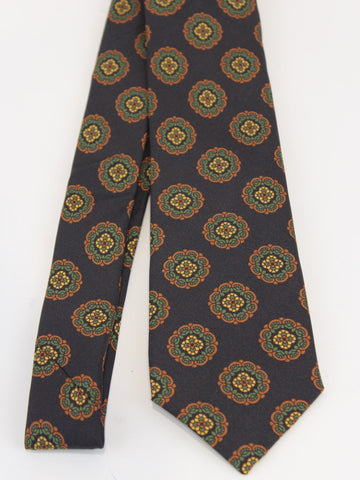 cravatta in seta stampa vintage CR000-75242817 06 GIERRE MILANO 