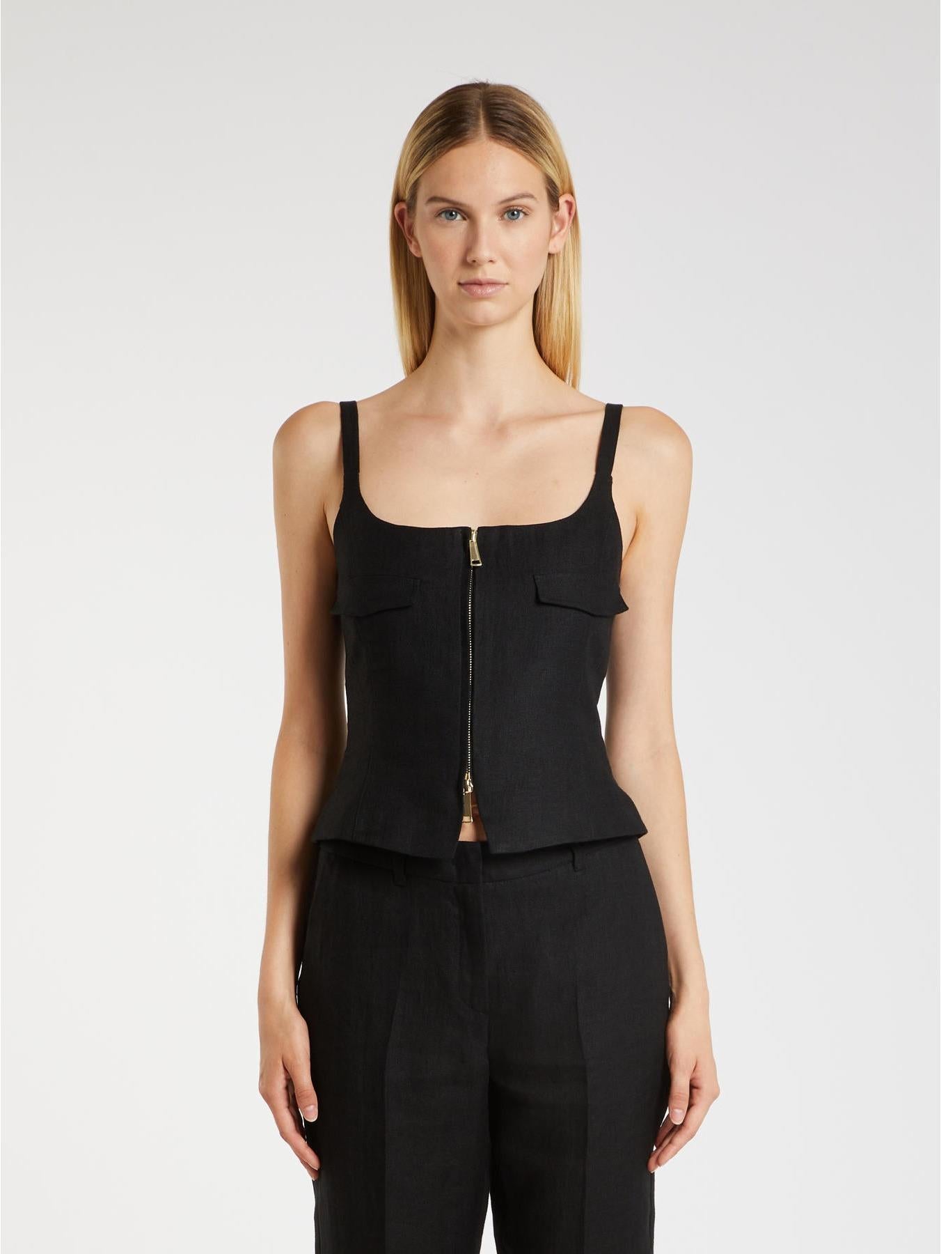 top in resca di lino NICOLAS 003 MARella 