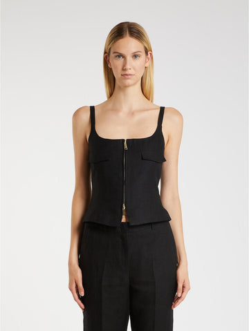 top in resca di lino NICOLAS 003 MARella 