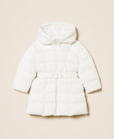 TWINSET GIRL piumino lungo trapuntato Bianco
