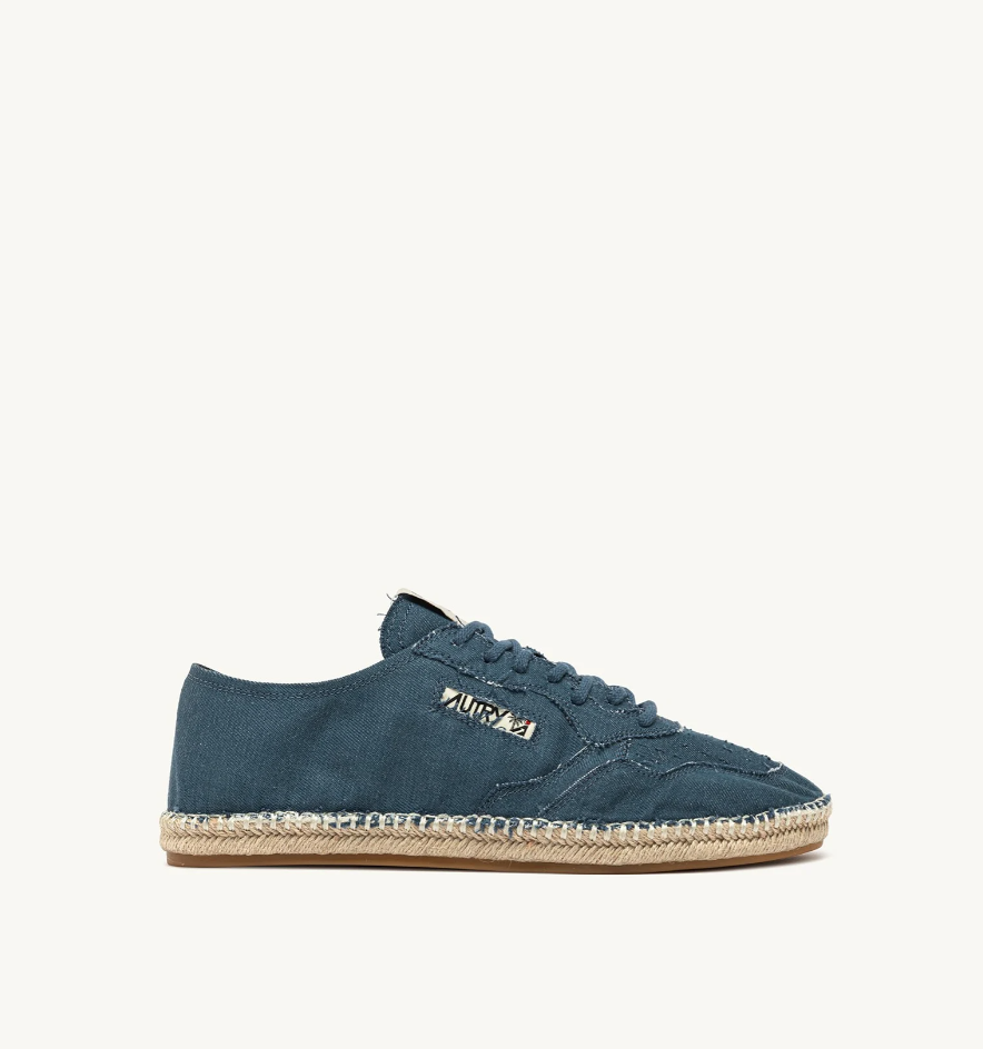 espadrillas in canvas sandy ESLMCV05 BLUE DENIM AUTRY 