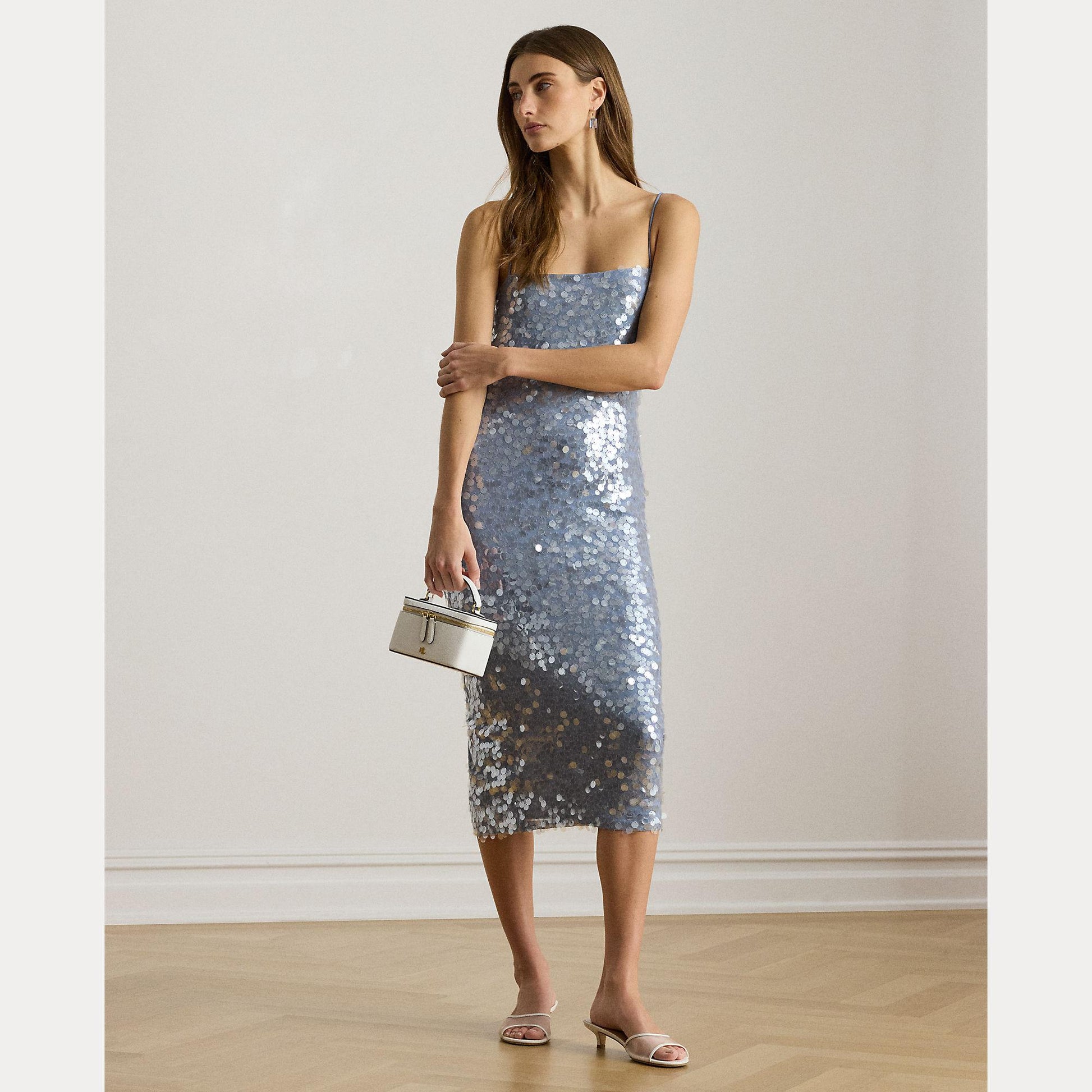 abito midi in tulle con pailettes 253-P08697 001 LAUREN RALPH LAUREN 