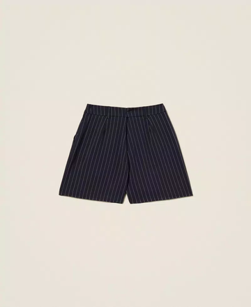 shorts gessato con logo 252GJ2041 12713 TWINSET GIRL 