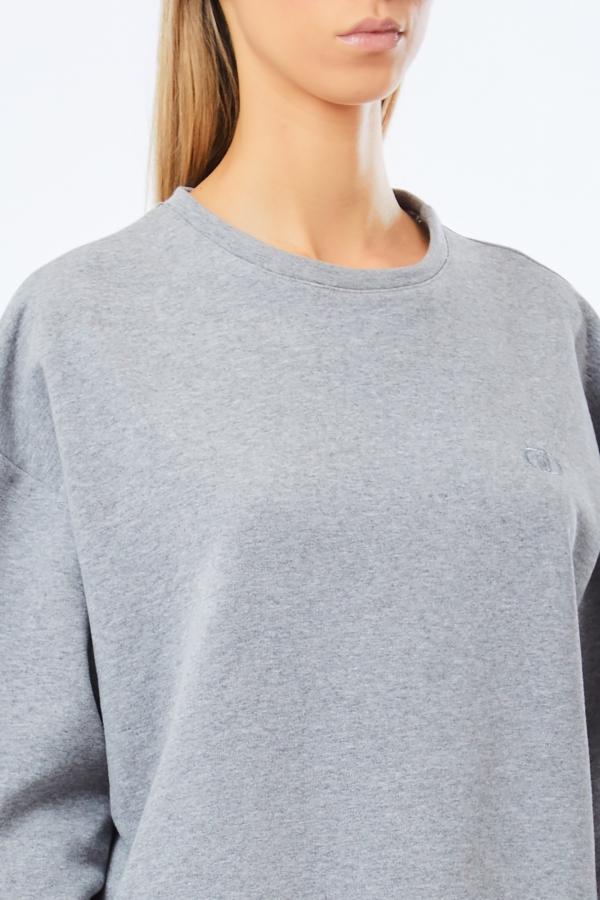 felpa grigia UF5254F0873 03658 LIU JO DENIM 