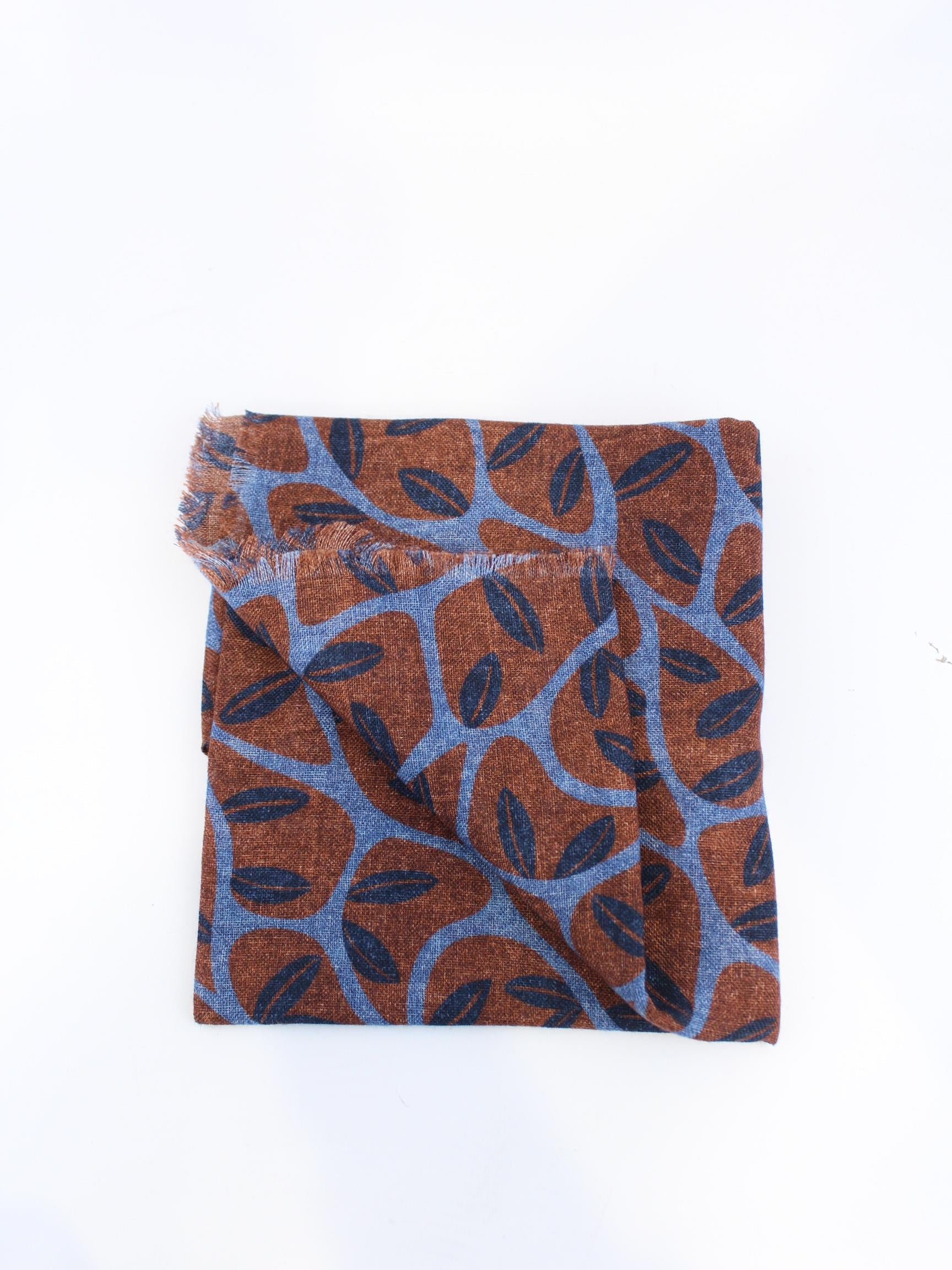 sciarpa con stampa foglie SC184-02232207 04 GIERRE MILANO 