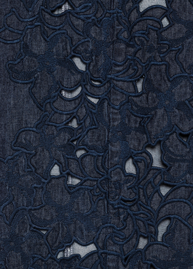 Jeans flare ricamo in denim RA6174D0268 77951 Blugirl 