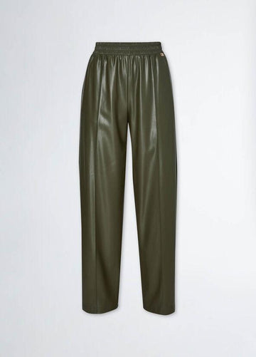 Pantalone jogging in tessuto spalmato WF4153E0392 90515 liU JO 