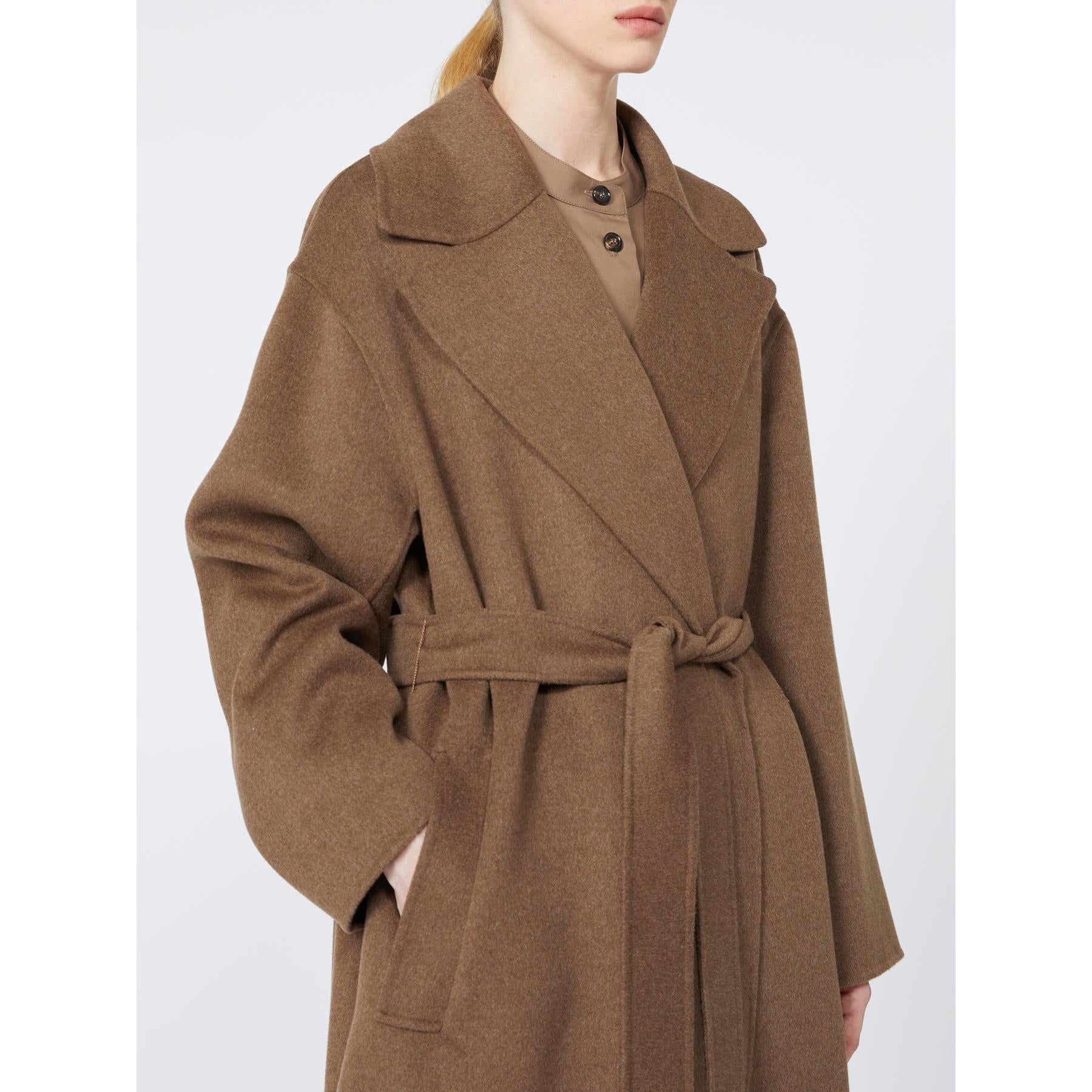 Cappotto a vestaglia in lana CUORE 078 S MAXMARA 