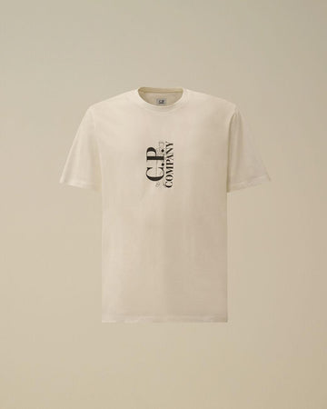 t-shirt logo 19CMTS091A 005100W 103 CP COMPANY 