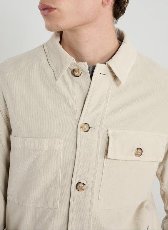 camicia overshirt a coste CFWOOS2013MRUT5076 853 WOOLRICH 