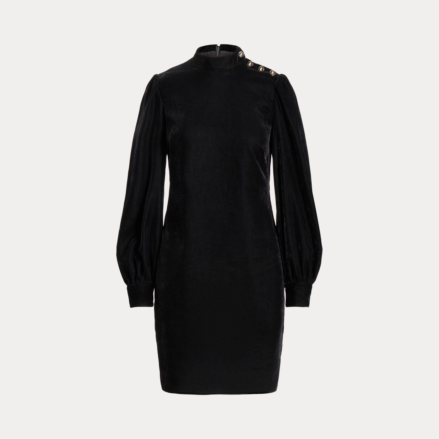 abito in velluto rifinito 200-919668 001 LAUREN RALPH LAUREN 