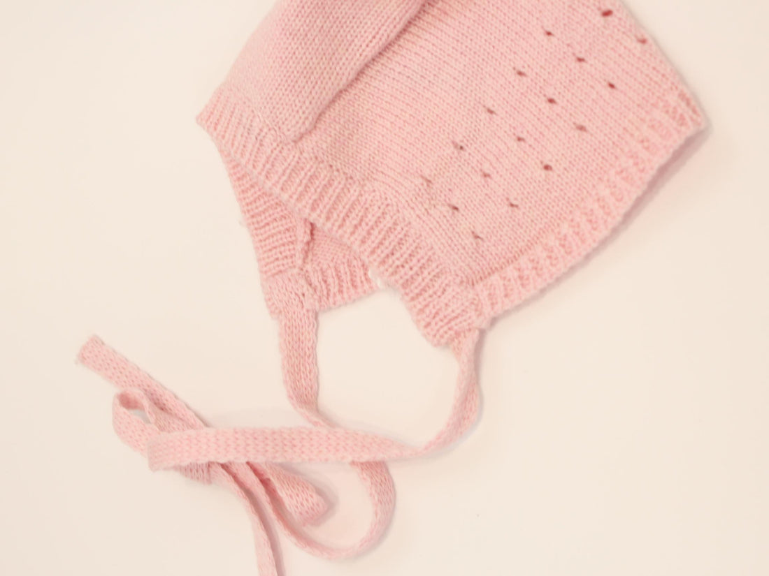 cuffia in lana rosa DIAMANTE CUFFIA UNI PICCOLA GIUGGIOLA 