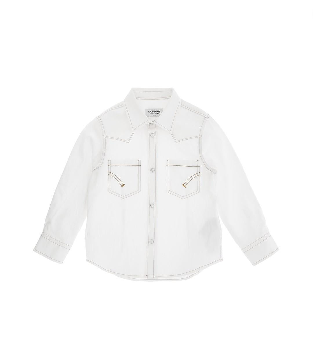camicia con taschini applicati DMCA056 DS041 B000 DONDUP KIDS 