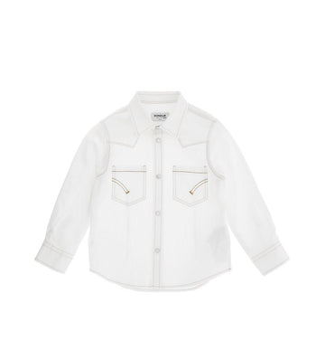 camicia con taschini applicati DMCA056 DS041 B000 DONDUP KIDS 