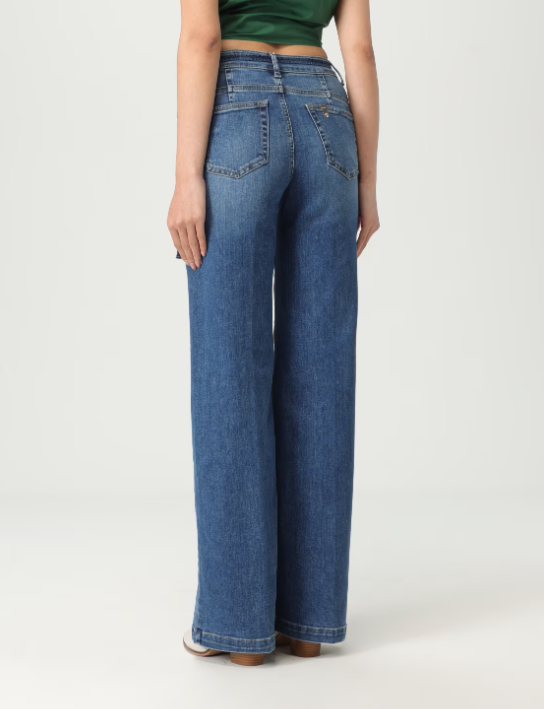 jeans con dettaglio in vita UA5279D4988 7L899 liU JO 