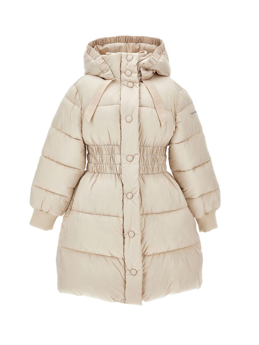 piumino lungo con cappuccio 17F102 6021 0003 MONNALISA 