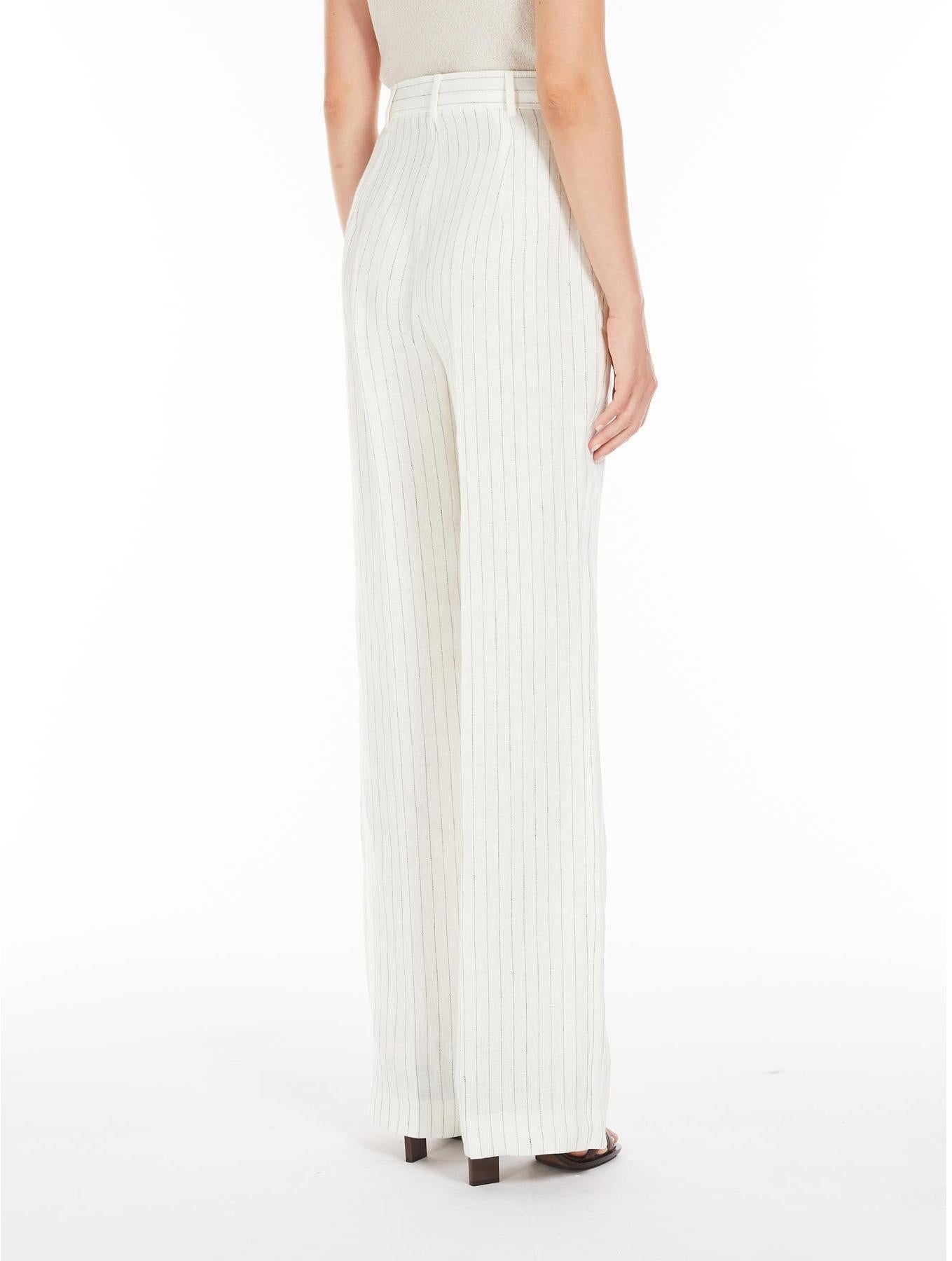 pantalone in lino melange SATIRA 007 MAXMARA 