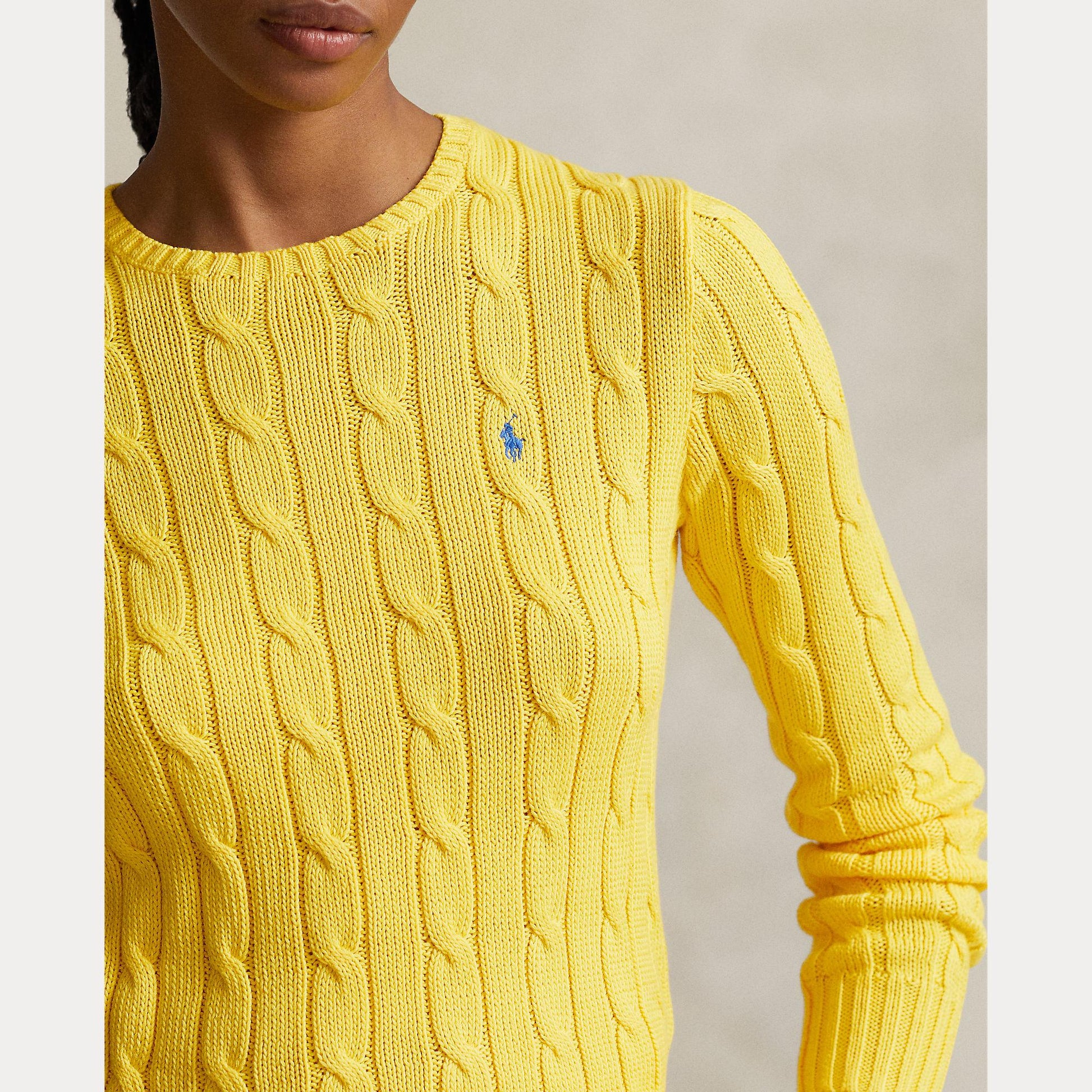 maglioncino a trecce con cavallino 211-891640 007 RALPH LAUREN POLO 