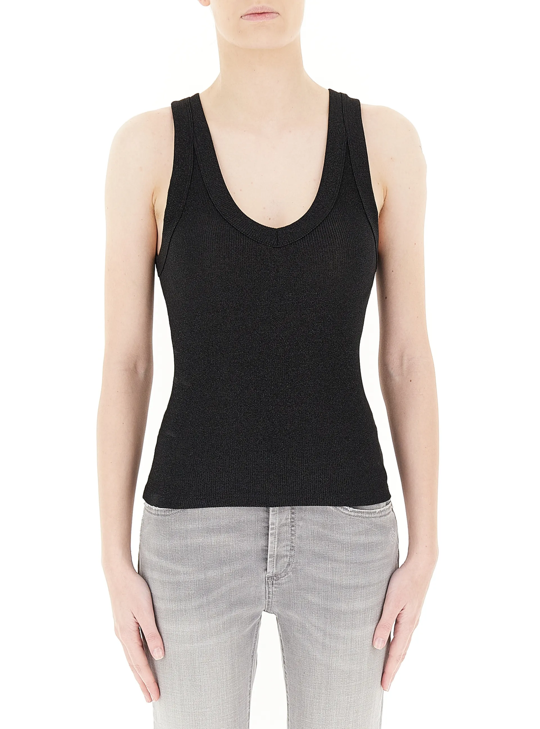 top a costine UD0086 NERO VICOLO 